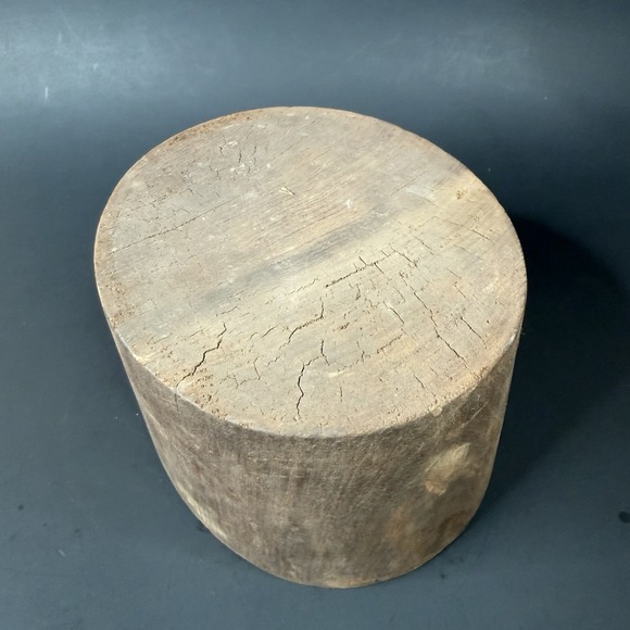 Antique Primitive Millinery Wood Hat Block Mold Form Hatter Tool RC & Co 5534 main image 7